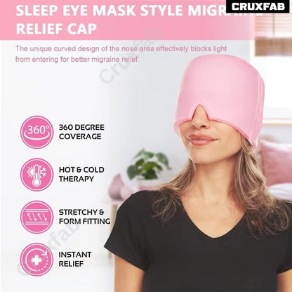 Ultimate 360° Blackout Sleep Mask – Full Face Light Blocking Eye Mask for Deep Sleep, Meditation & Travel | Soft, Breathable & Pressure-Free Design