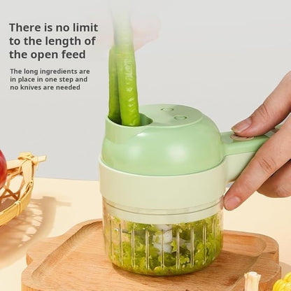 Handheld Manual Vegetable & Chili Slicer | Quick Mini Food Cutter for Kitchen