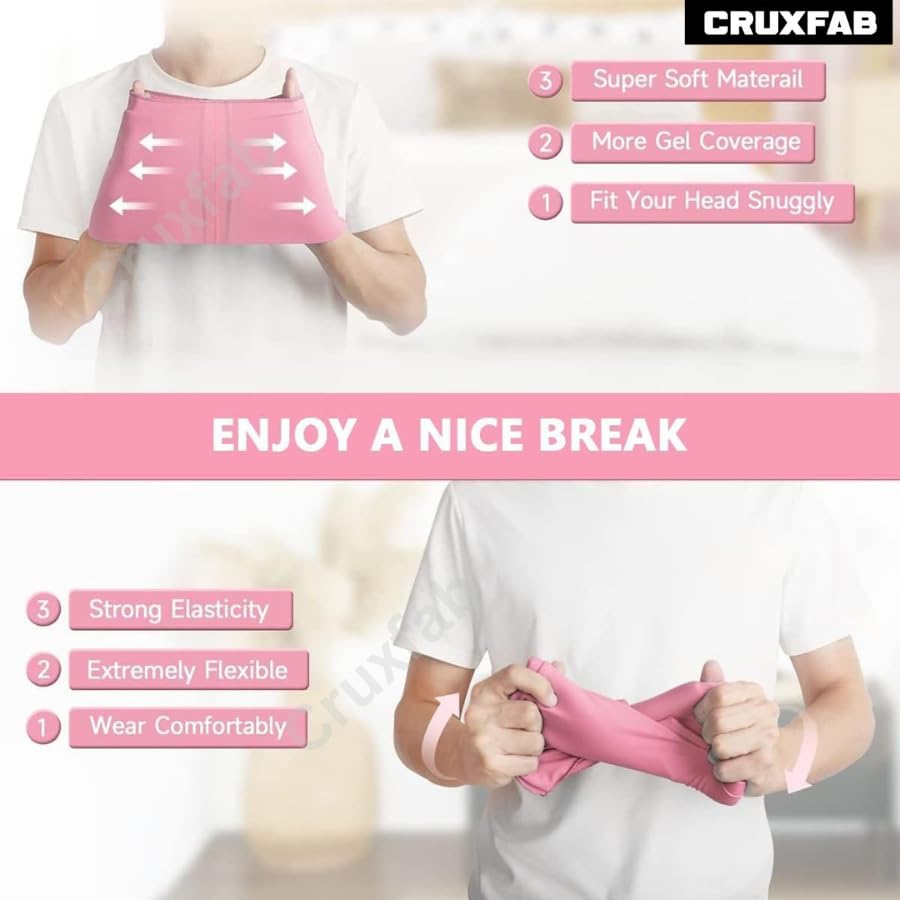 Ultimate 360° Blackout Sleep Mask – Full Face Light Blocking Eye Mask for Deep Sleep, Meditation & Travel | Soft, Breathable & Pressure-Free Design