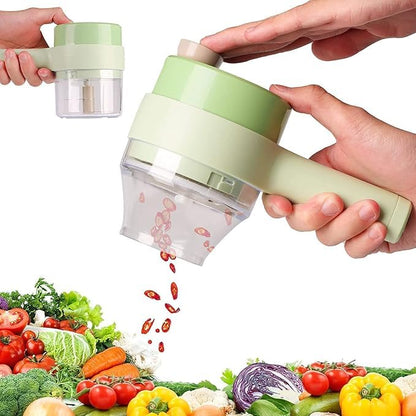 Handheld Manual Vegetable & Chili Slicer | Quick Mini Food Cutter for Kitchen