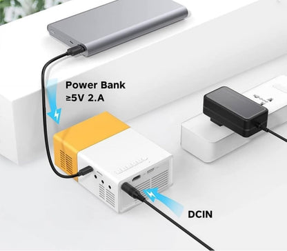 Mini Portable LED Projector | HD Home Theater | USB, HDMI & AV Support | Compact Pocket Projector for Movies & Gaming