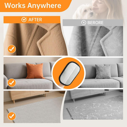 2-in-1 Pet Grooming Glove Pad – Cat & Dog Hair Removal, Massage & Deshedding Mitt | Reusable & Washable Fur Cleaner