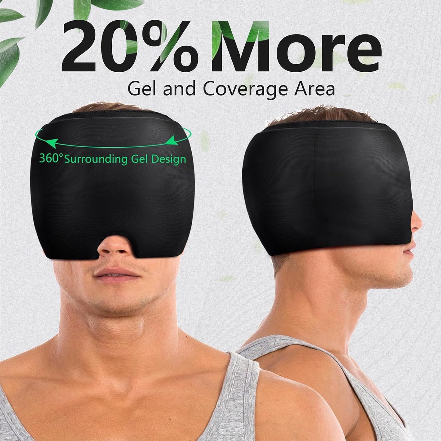 Ultimate 360° Blackout Sleep Mask – Full Face Light Blocking Eye Mask for Deep Sleep, Meditation & Travel | Soft, Breathable & Pressure-Free Design