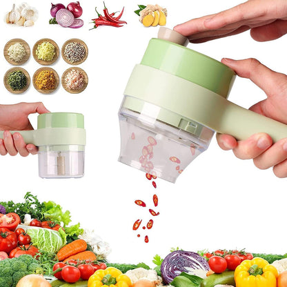 Handheld Manual Vegetable & Chili Slicer | Quick Mini Food Cutter for Kitchen