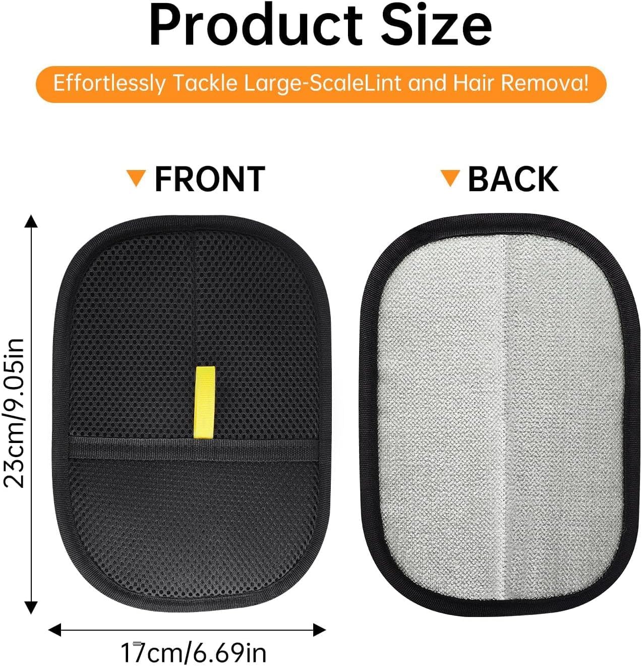 2-in-1 Pet Grooming Glove Pad – Cat & Dog Hair Removal, Massage & Deshedding Mitt | Reusable & Washable Fur Cleaner