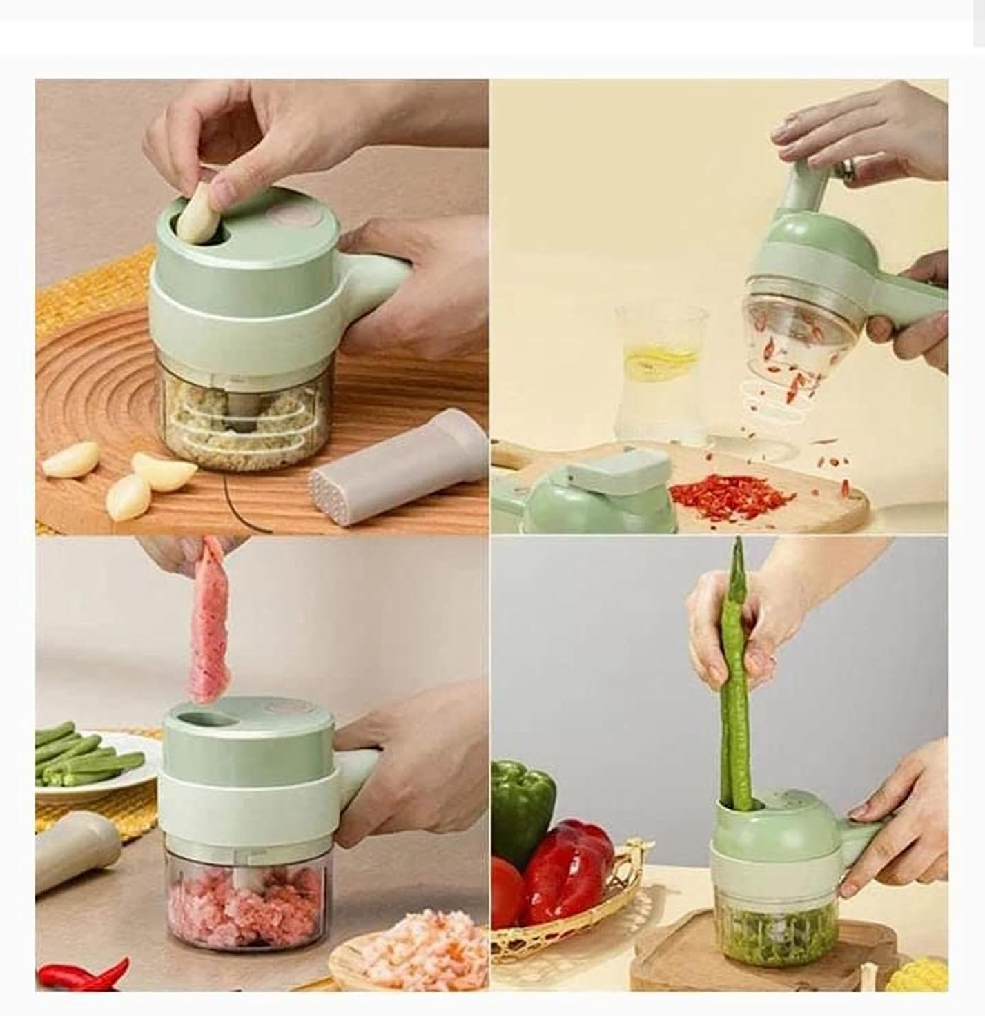 Handheld Manual Vegetable & Chili Slicer | Quick Mini Food Cutter for Kitchen