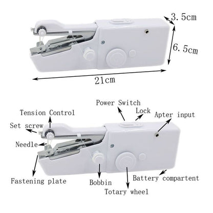Portable Mini Handheld Sewing Machine – Cordless Electric Stitch Tool for Quick Repairs & Travel