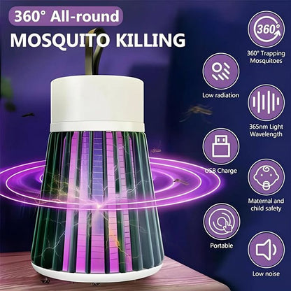 Rechargeable Mosquito Killer Lamp – Silent UV Insect Trap for Home & Bedroom