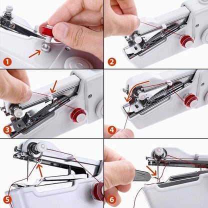 Portable Mini Handheld Sewing Machine – Cordless Electric Stitch Tool for Quick Repairs & Travel